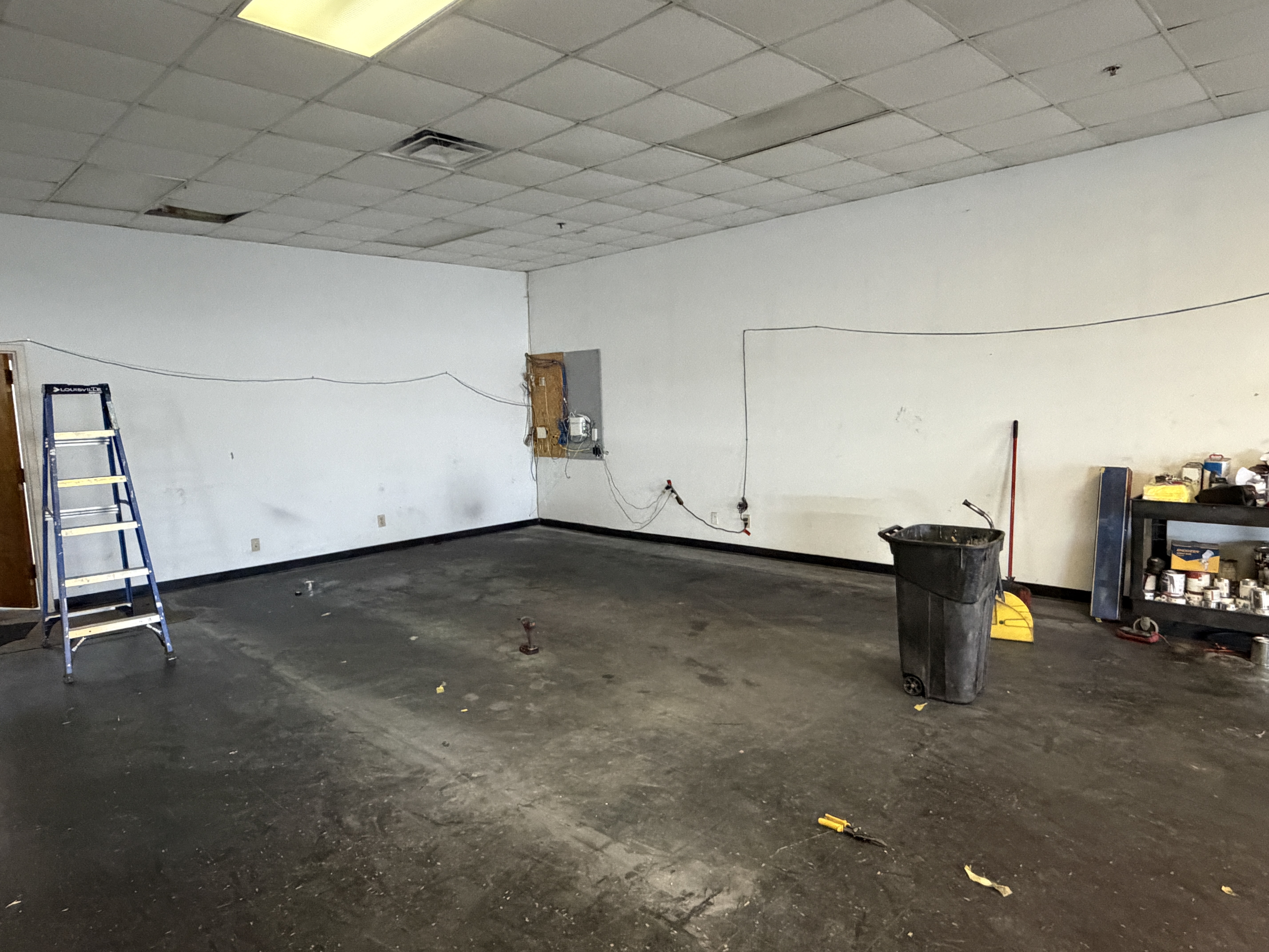 After: cleared and swept